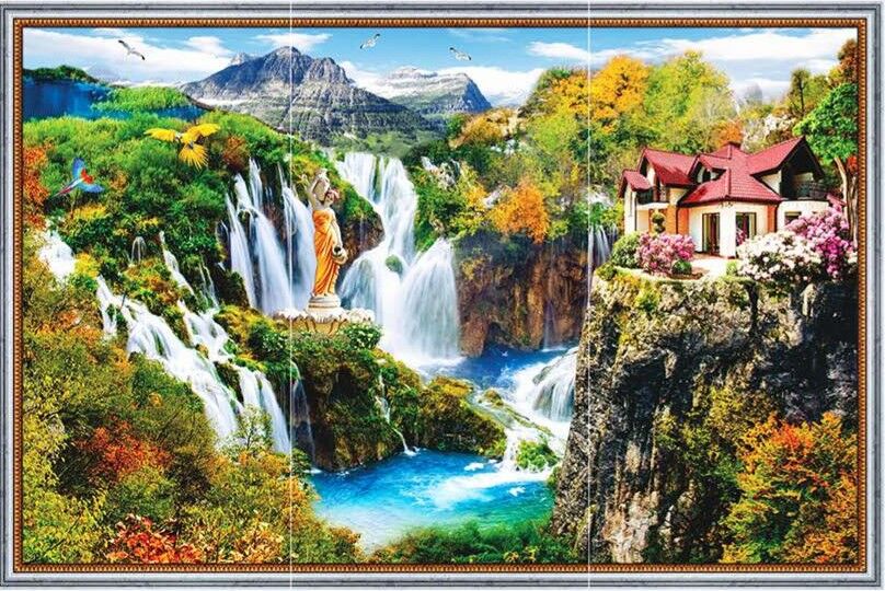 HG 6018 – Cliff House Waterfall Paradise Poster